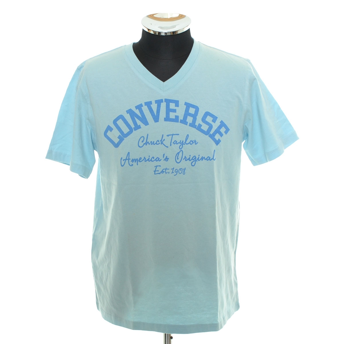 〇518091 未使用品 CONVERSE コンバース ○Tシャツ 半袖 サイズM メンズ ライトブルー拍卖