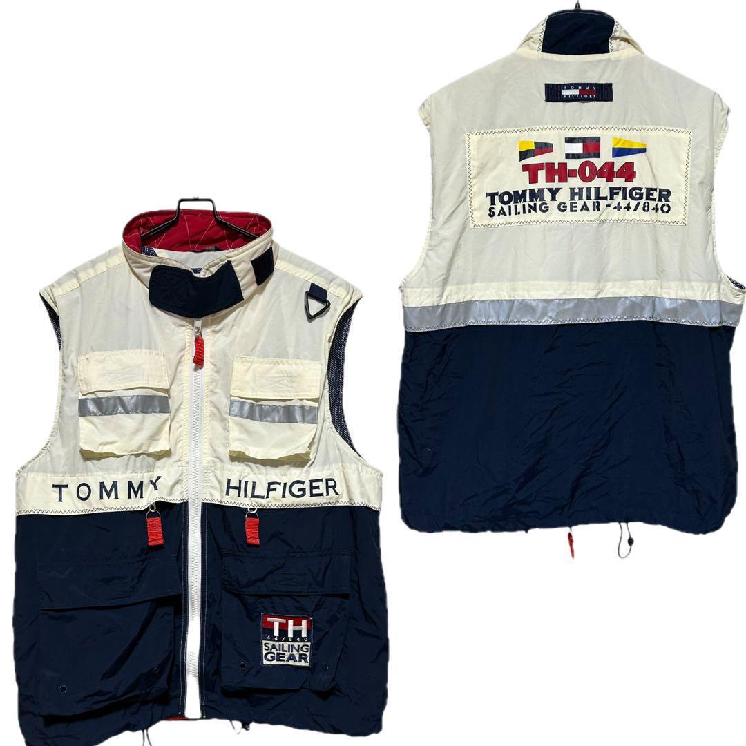 ほぼデッド 【90s】トミーヒルフィガー セーリングギア ベスト拍卖