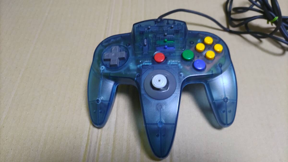 アスキーパッド64 クリアブルー ニンテンドウ64拍卖