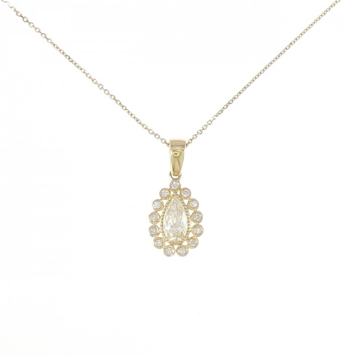 【新品】K18YG ダイヤモンド ネックレス 0.67CT拍卖