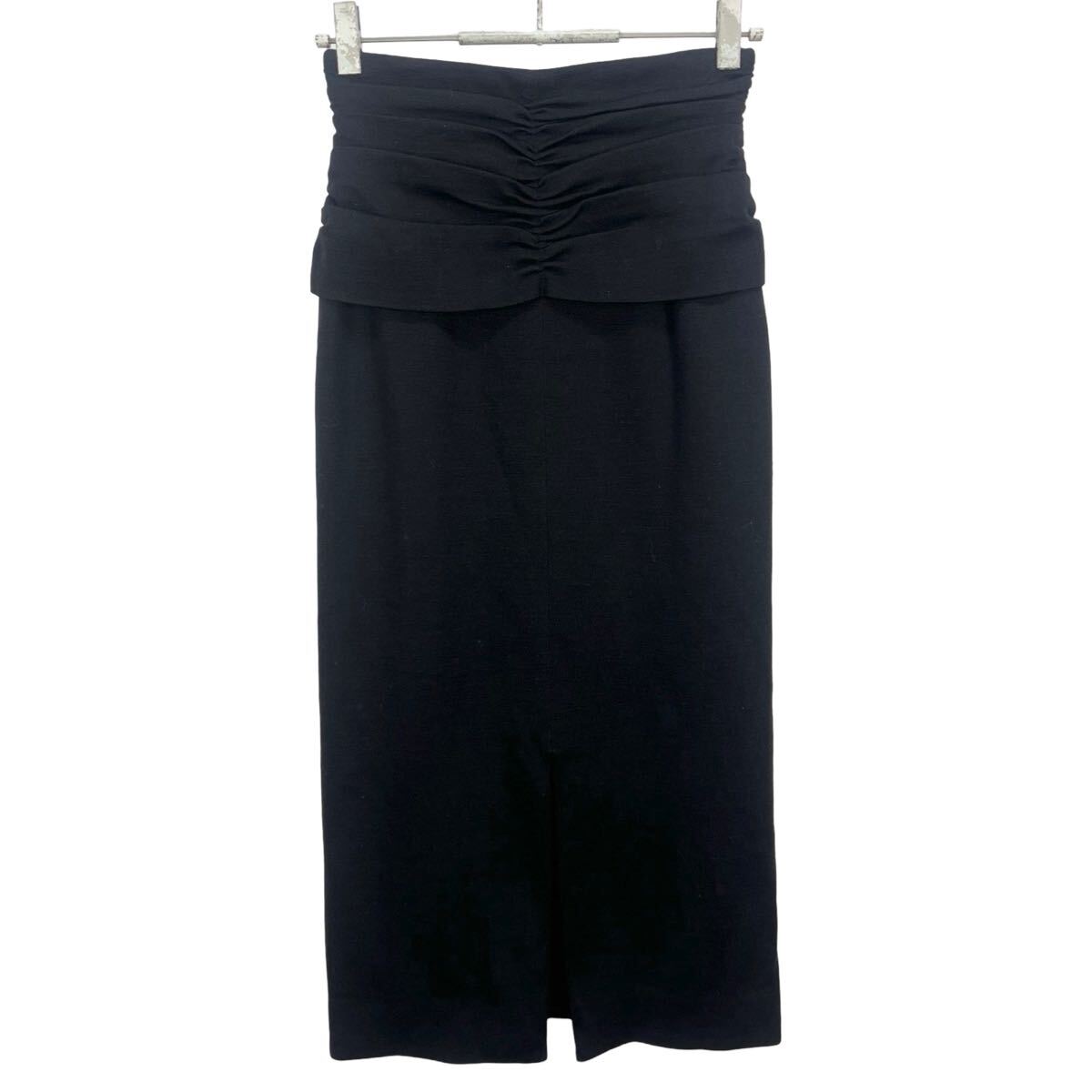 vintage Christian Dior ヴィンテージ クリスチャンディオール ブラック ウール ロングスカート S拍卖