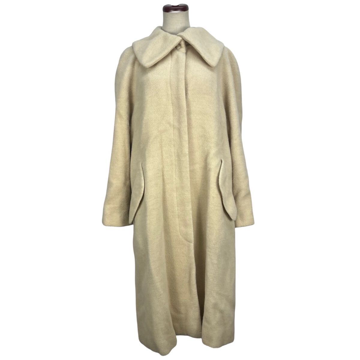 美品 vintage HARRODS ヴィンテージ ハロッズ アルパカ混 ウール ロングコート 10拍卖