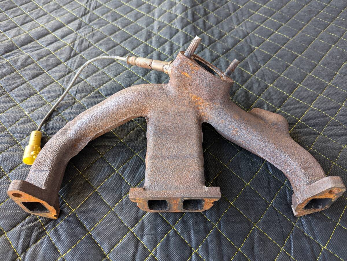 トヨタ 純正 スターレット KP61 純正エキマニ EXマニホールド エキゾースト 4in1タイプ O2センサー付き 中古部品 旧車拍卖