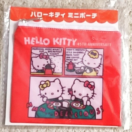 【未使用】ハローキティ『ミニポーチ』ローソン《携帯性抜群!小物入れに最適!》拍卖