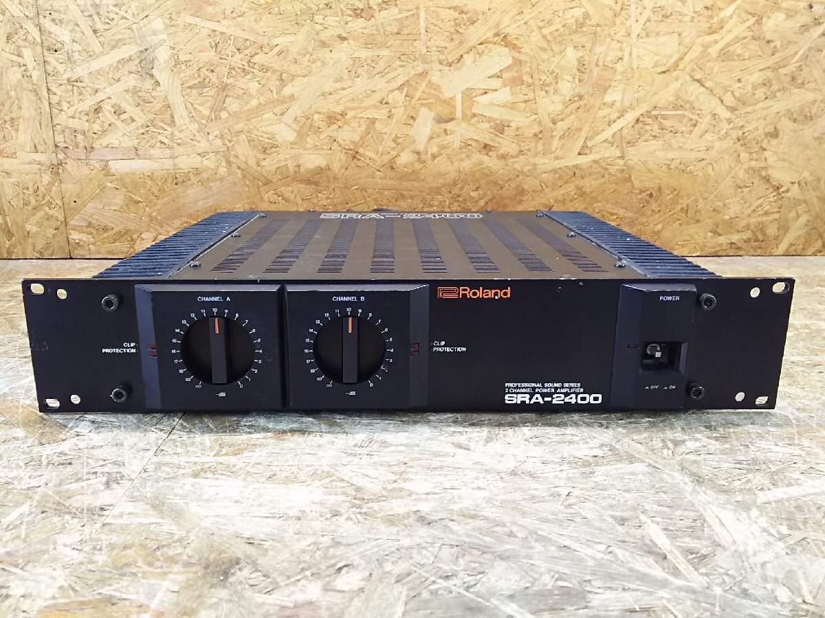◎【音出し確認済み】ローランド Roland SRA-2400 パワーアンプ 音響機材 現状品◎SP-225拍卖