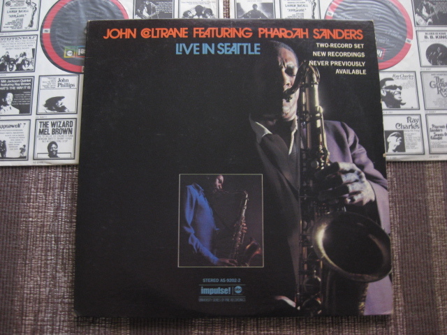 ★JOHN COLTRANE FEATURING PHAROAH SANDERS♪LIVE IN SEATTLE★impulse! abc AS-9202-2★US orig盤2LP★1971★拍卖