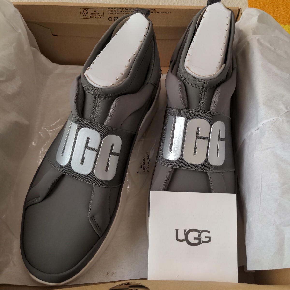 UGG (アグ) ニュートラ スニーカー LAランナー グラフィックプリント メタリック レディース 2020春夏 グレー US 8(25cm) スニーカー拍卖