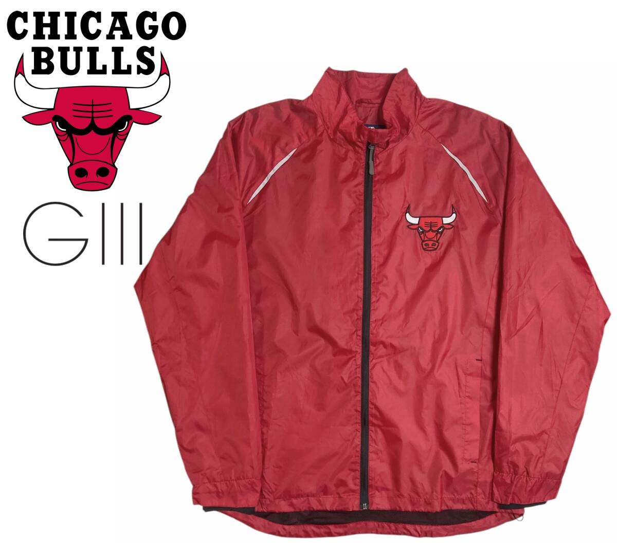 NBA ブルズ G-III ジャケット XLサイズ BULLS ジャージ ブルゾン ジョーダン jordan拍卖