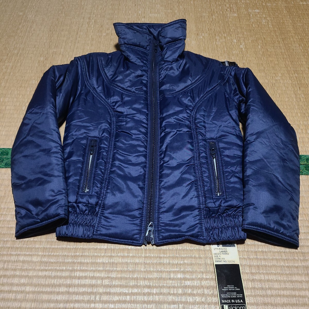 80s USA製 Slalom レディース スキー ジャケット サイズ8 Talon Vintage拍卖