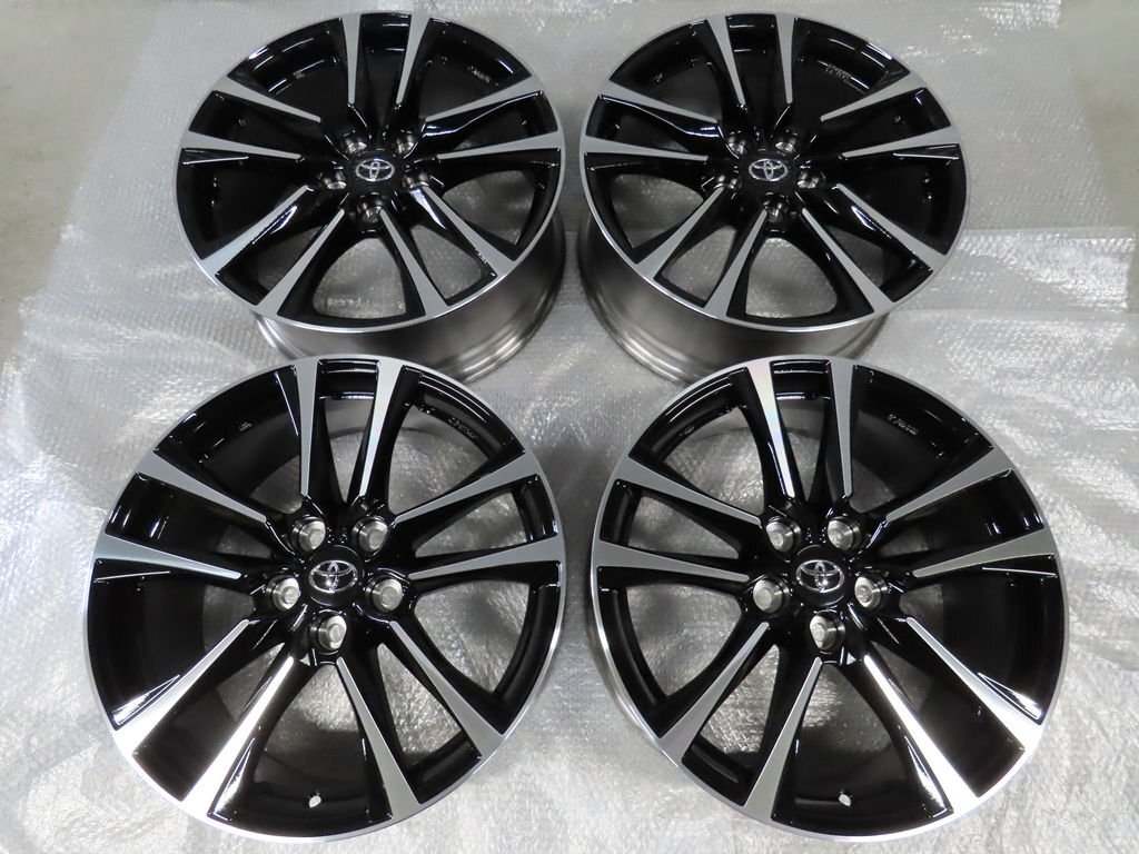 4本 トヨタ プリウス α GRスポーツ 純正 未使用 7.5J+42 PCD114.3 5穴 18インチ 42611-WY230 ブラックポリッシュ エンケイ ZVW40 2024年拍卖