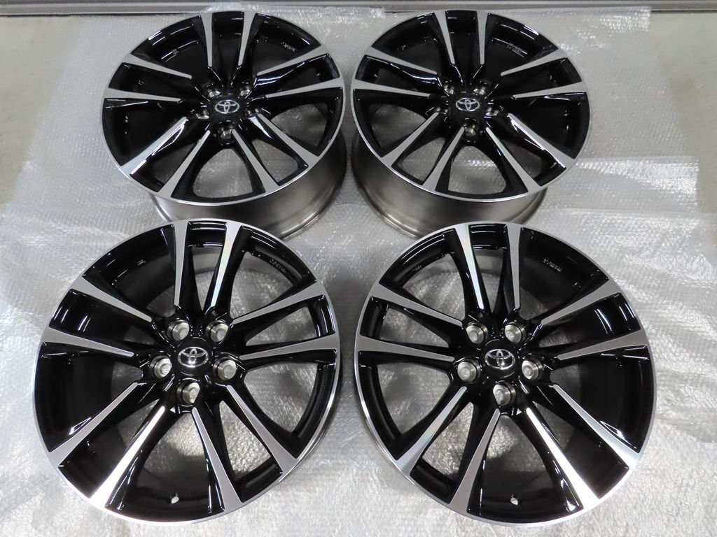 4本 トヨタ プリウス α GRスポーツ 純正 未使用 7.5J+42 PCD114.3 5穴 18インチ 42611-WY230 ブラックポリッシュ エンケイ ZVW40 2023年拍卖
