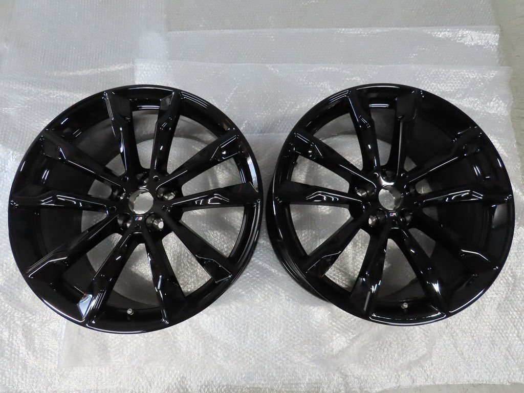 2本 BMW X3 X4 G01 G02 純正 7916266 ジェットブラック 美品 リア用 9.5J +43 PCD112 5穴 20インチ アロイ スタイリング699M 2024年製造拍卖