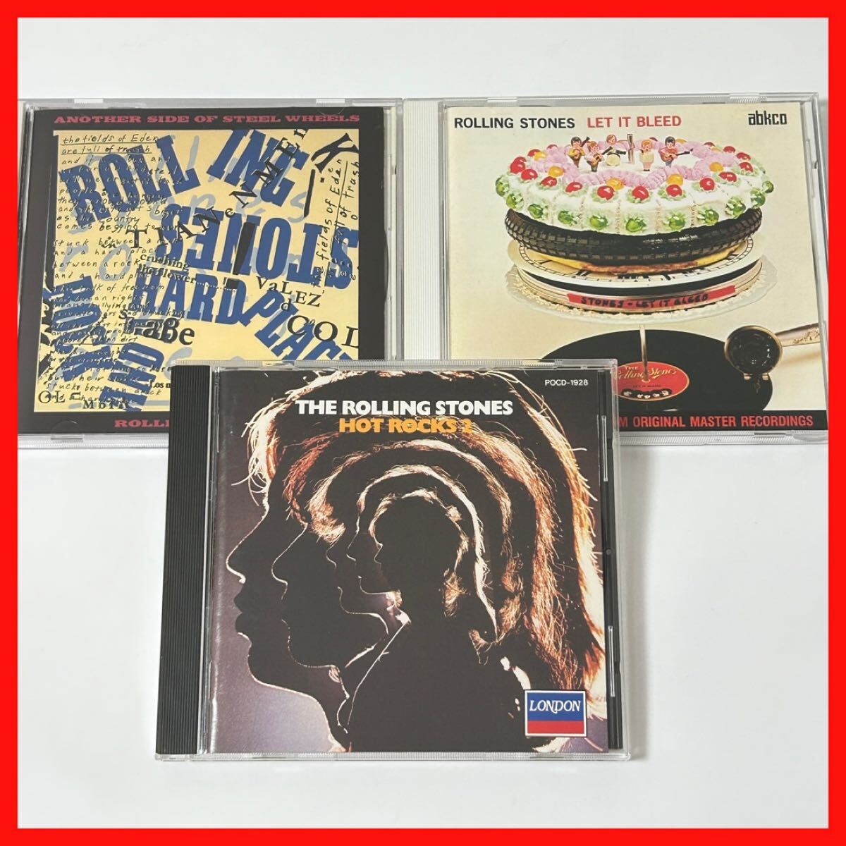 【SC01】THE ROLLING STONES ローリング・ストーンズ/HOT ROCKS 2/ANOTHER SIDE OF STEEL WHEELS/LET IT BLEED拍卖