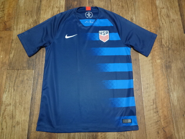 アメリカ代表 正規品 ユニフォーム シャツ 2018 アウェイ Mサイズ 中古美品拍卖