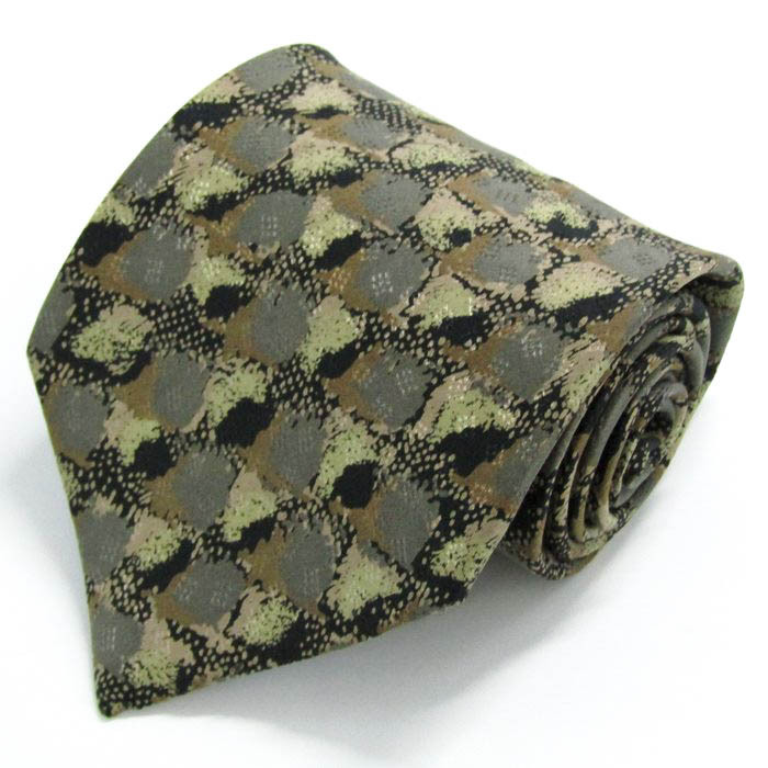 コムサデモードメン ブランド ネクタイ 総柄 ドット パネル柄 シルク 日本製 PO メンズ ブラック COMME CA DU MODE拍卖
