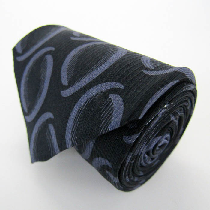 アクアスキュータム ブランド ネクタイ ドット パネル柄 シルク PO メンズ ブラック Aquascutum拍卖