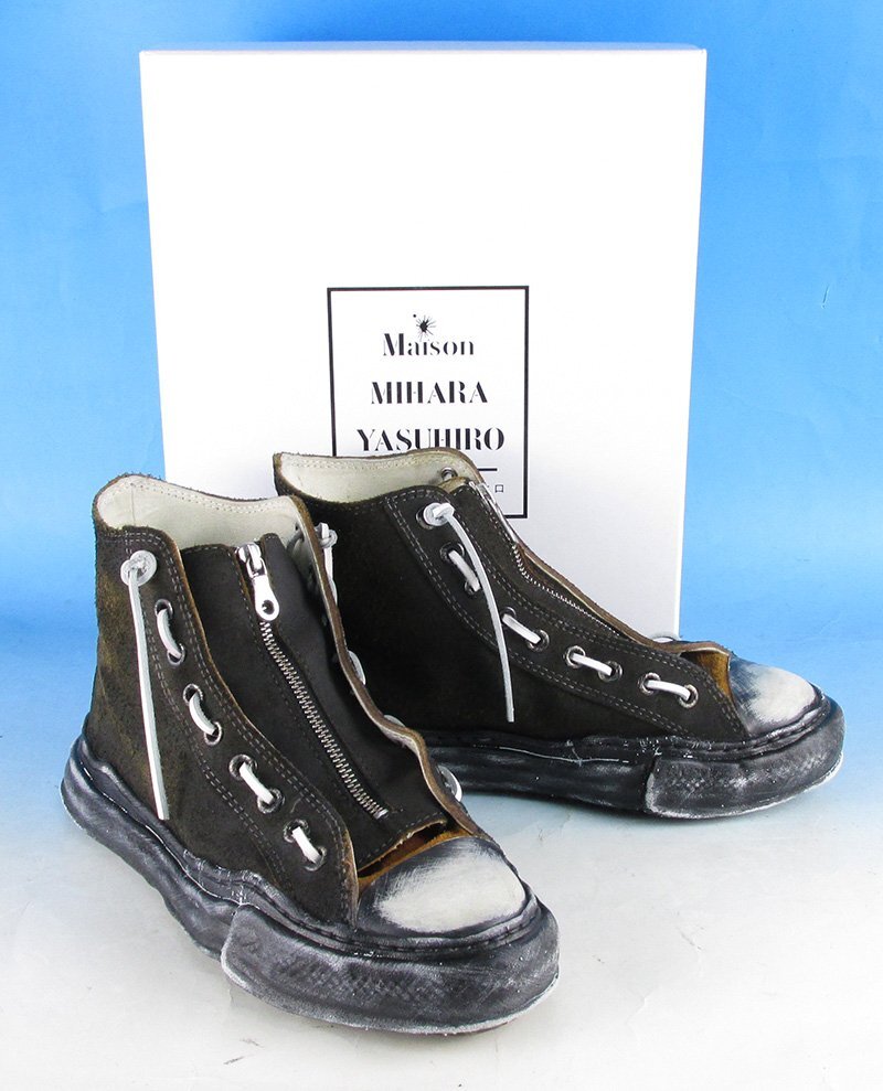 LYF16443 BACKLASH×MIHARA YASUHIRO バックラッシュ×ミハラヤスヒロ PETERSON スニーカー MY-654-02 ブラック 42 美品拍卖
