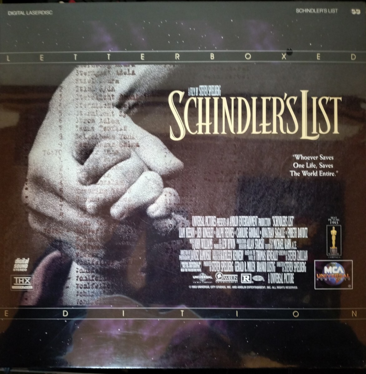 未開封 レア シンドラーのリスト レターボックス盤 レーザーディスク LD拍卖