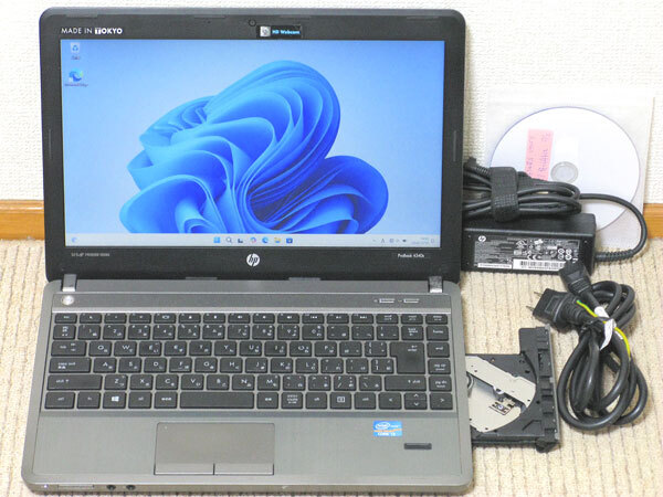 ProBook 4340s Core i3-3120M 2.5GHz/8GB/320GB/DVD-RW/Webカメラ Windows7/10/11Pro リカバリ付拍卖