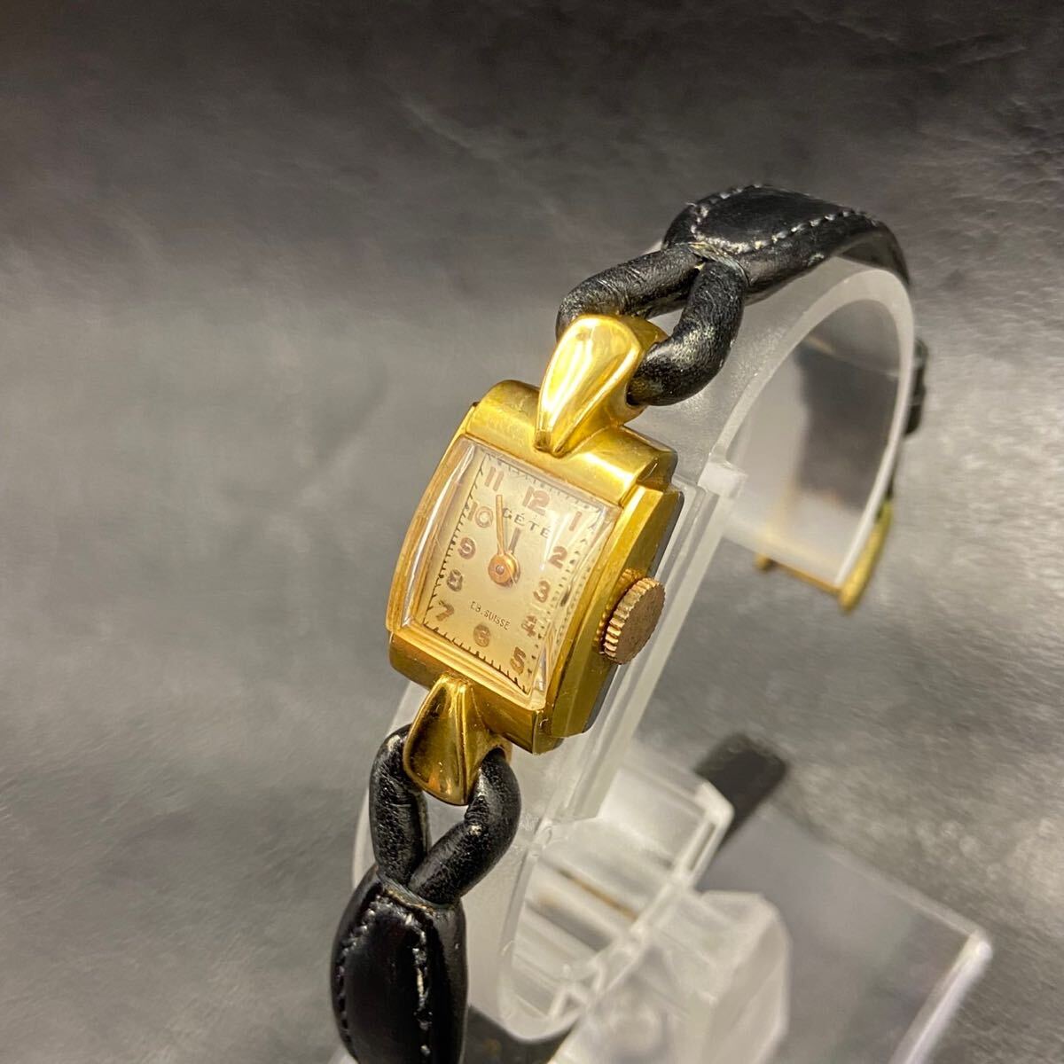 【GETE】vintage ヴィンテージ 手巻き 腕時計 希少 アンティーク コレクター品 刻印不明 EB.SUISSE拍卖