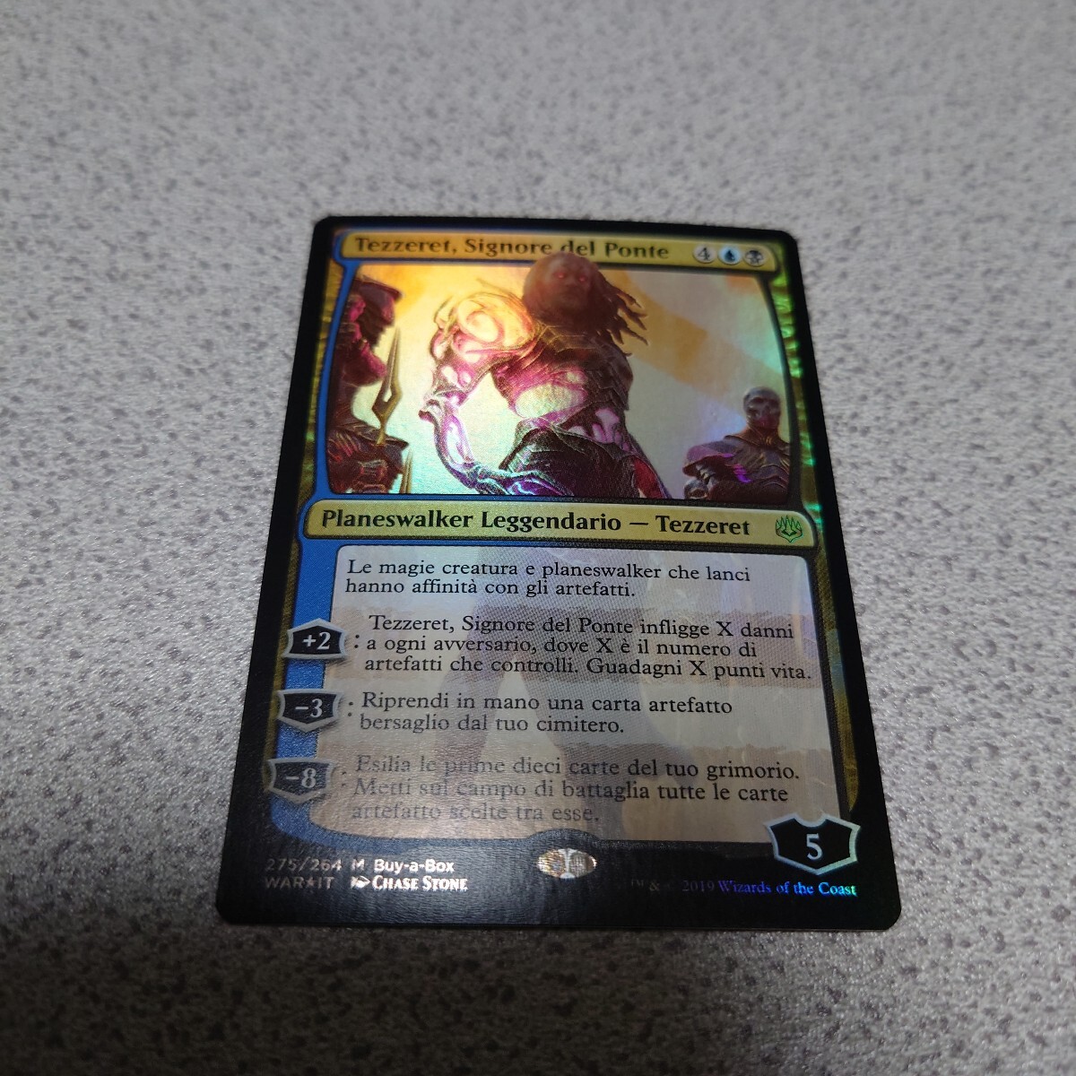 MTG WAR 橋の主、テゼレット 他言語foil 一枚 イタリア語 即決拍卖