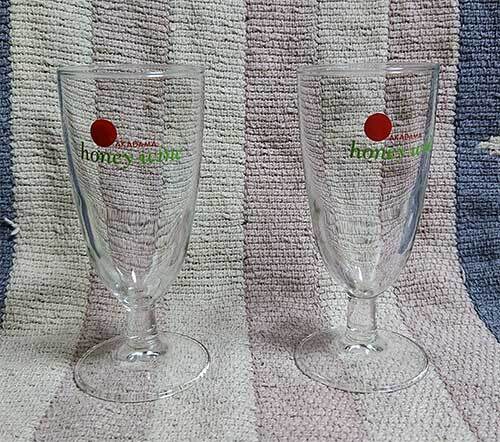 ワイングラス 赤玉ハニーワイン DAMA honey wine ペア 2個 脚付きグラス 非売品 昭和 レトロ 未使用拍卖