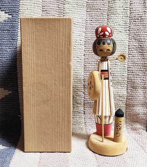 こけし こんぴら 日本人形 伝統こけし 郷土玩具 置物 人形 和風 日本伝統 民芸品 工芸品 木製 昭和 レトロ 貴重拍卖