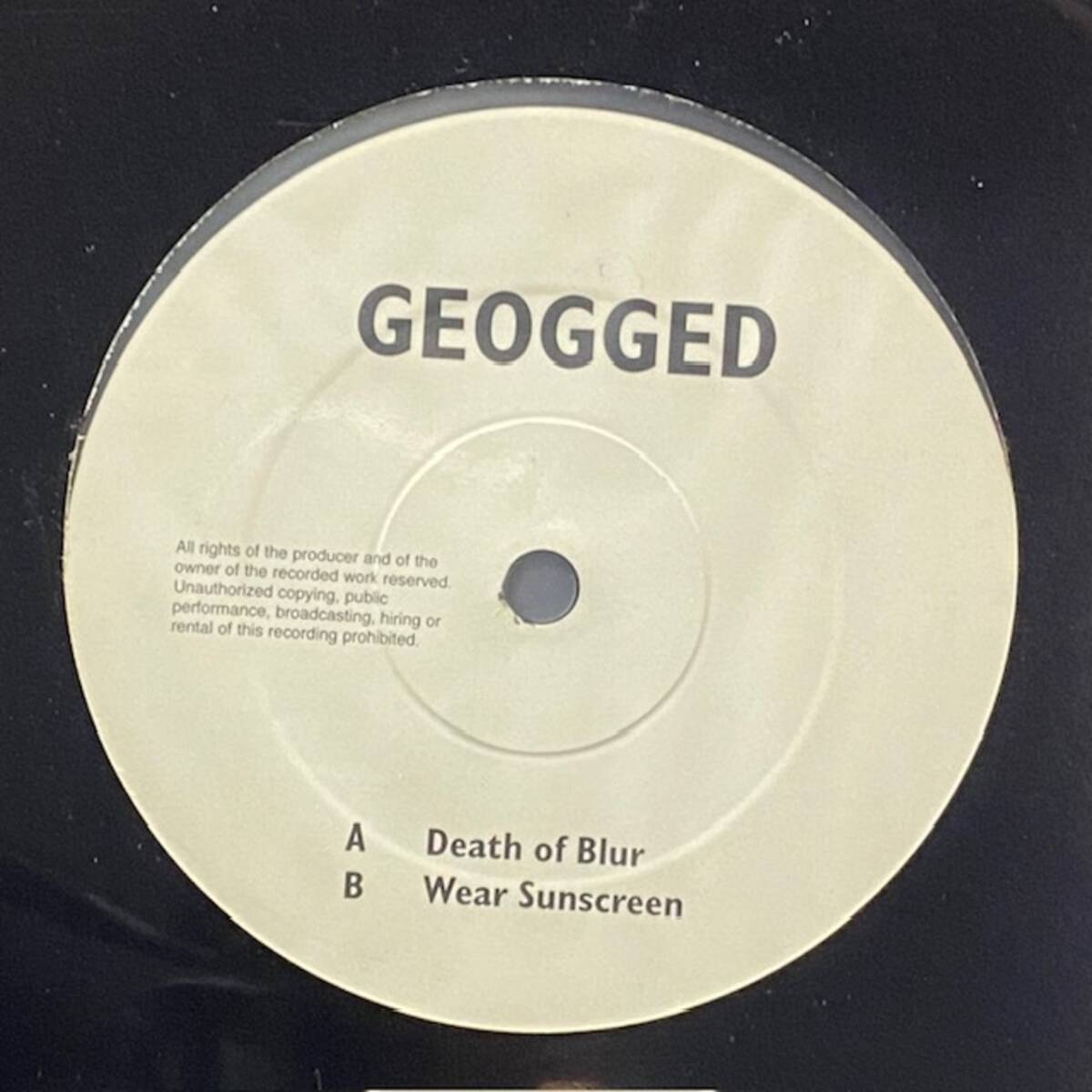 ★Geogged - Death Of Blur / Wear Sunscreen(★盤面ほぼ良品!)拍卖