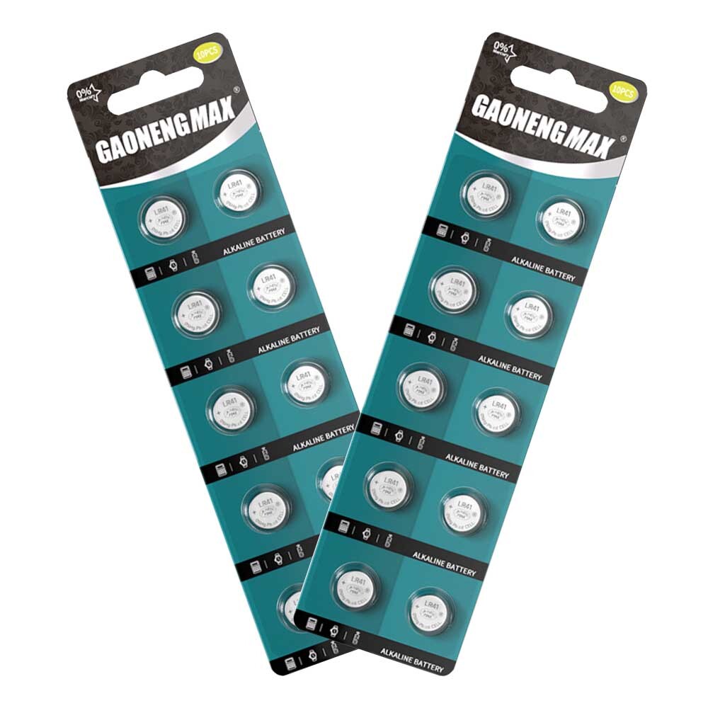 【20個入】LR41 ボタン電池 アルカリ 電池 1.5V AG3/LR41 水銀ゼロシリーズ ボタン電池 20個入 送料無料拍卖