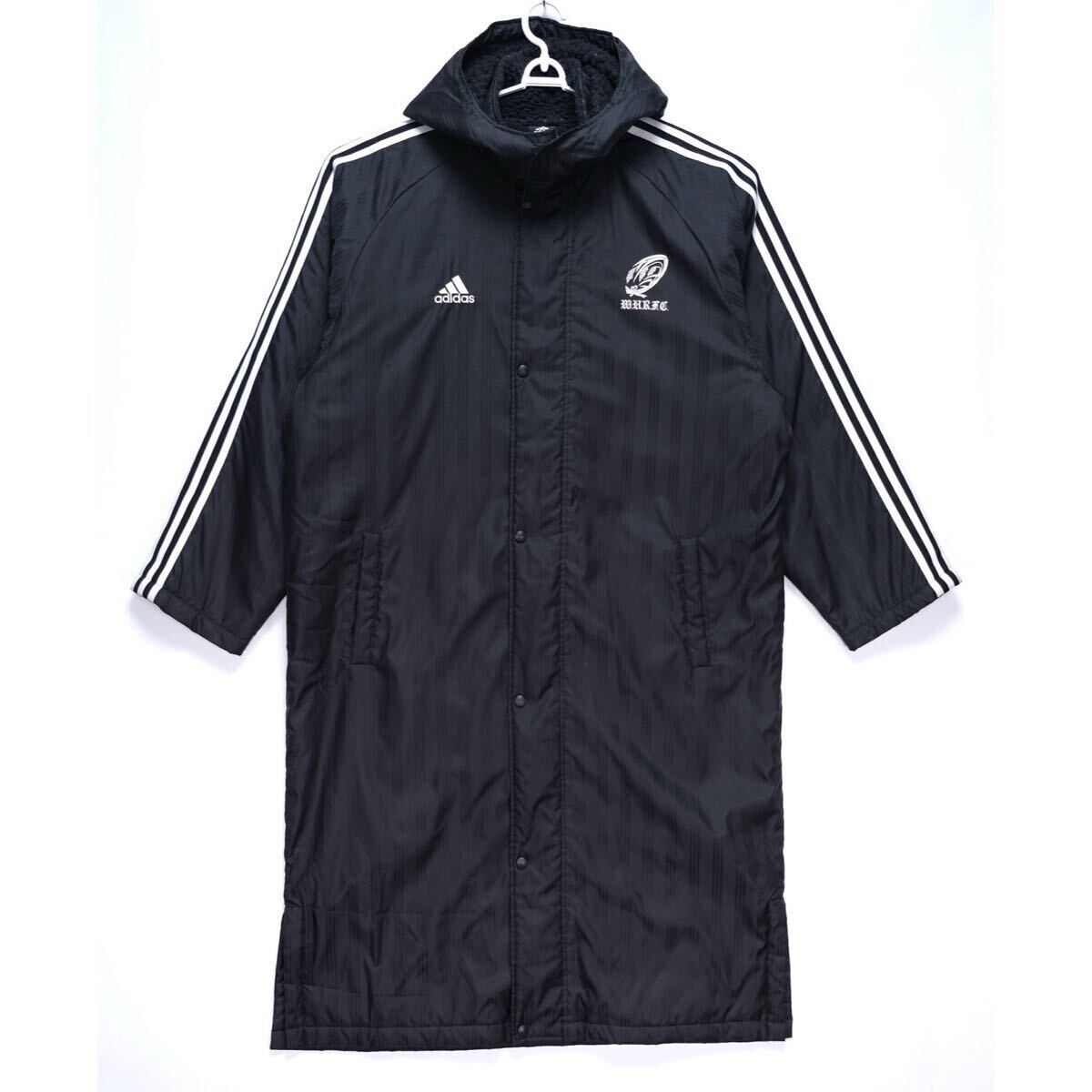 【送料無料】早稲田大学ラグビー蹴球部/裏ボア ベンチコート/adidas/アディダス/XOサイズ拍卖