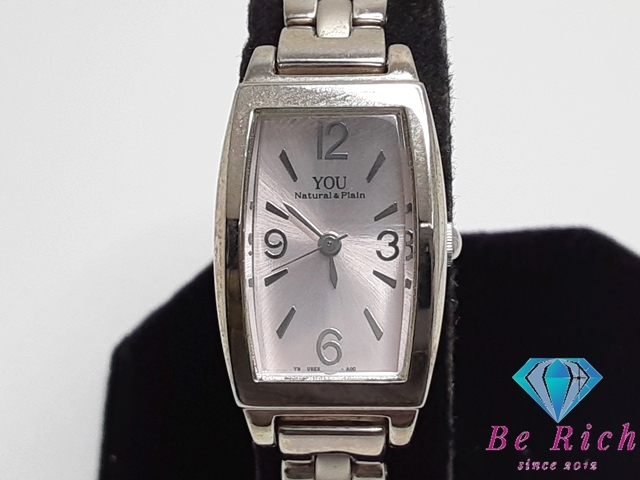 オリエント ORIENT YOU レディース 腕時計 UBEX-R0 ピンク シルバー SS GP アナログ クォーツ QZ ウォッチ 【中古】ht5118拍卖