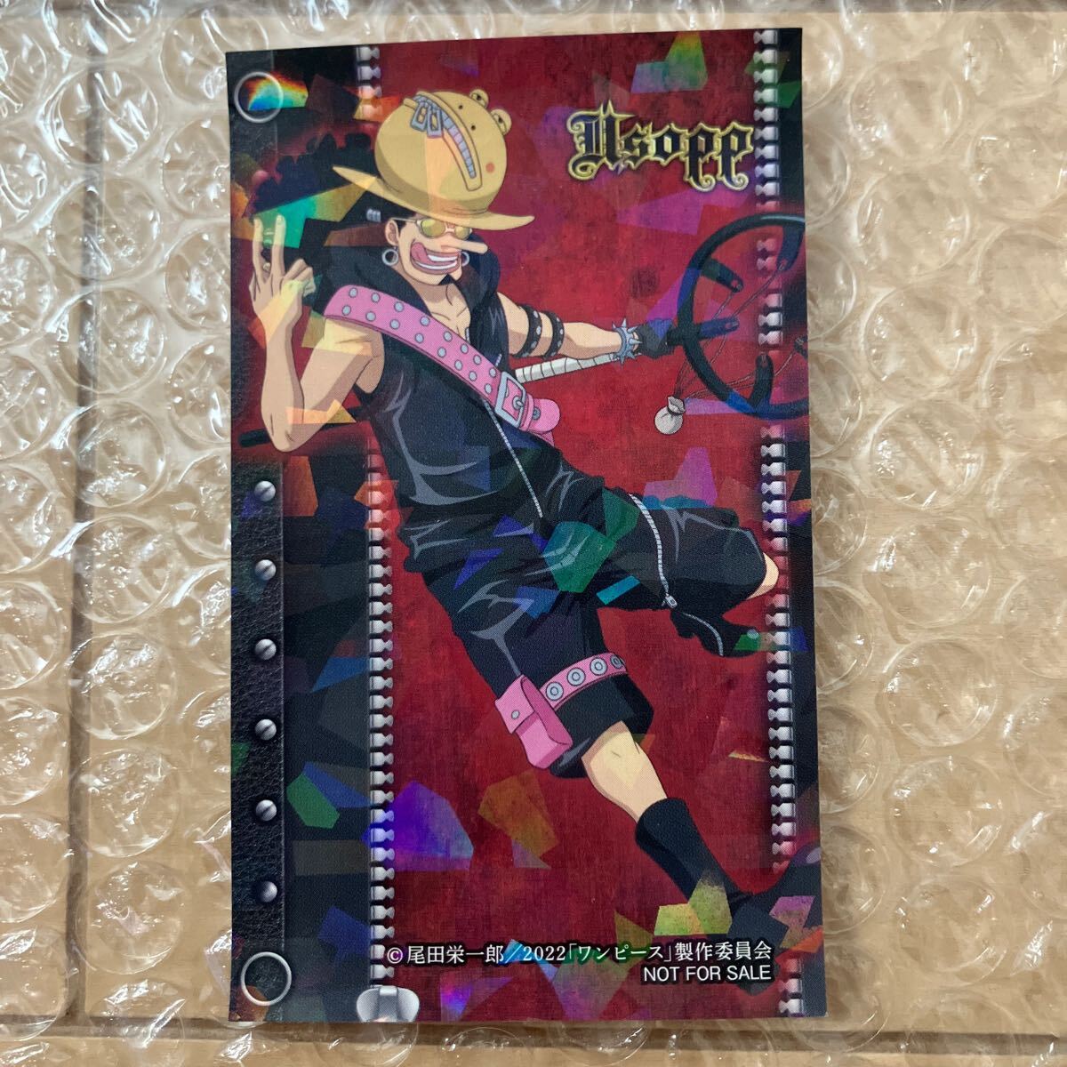 ワンピース ウソップ フィルムレッド 非売品 ナムコキャンペーン シール ステッカー拍卖