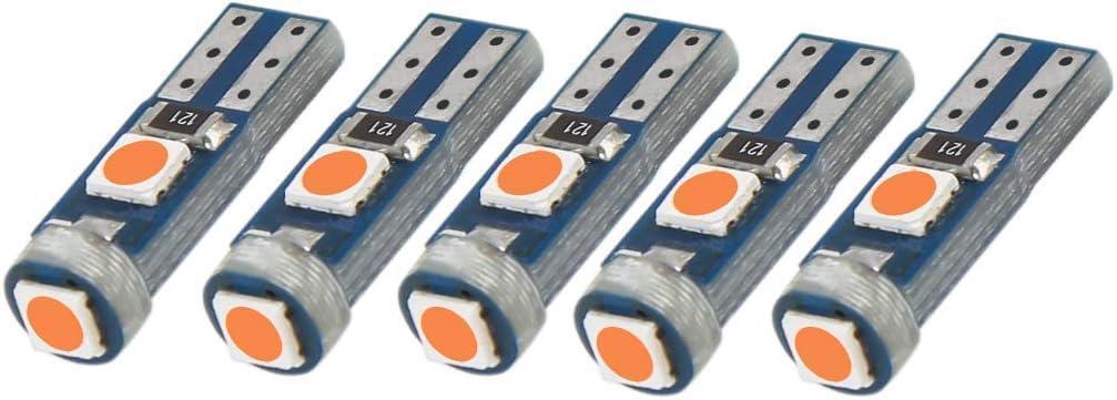 t5 led 電球 バルブ ウェッジ球 指示計器電球 10個 パープル M224拍卖