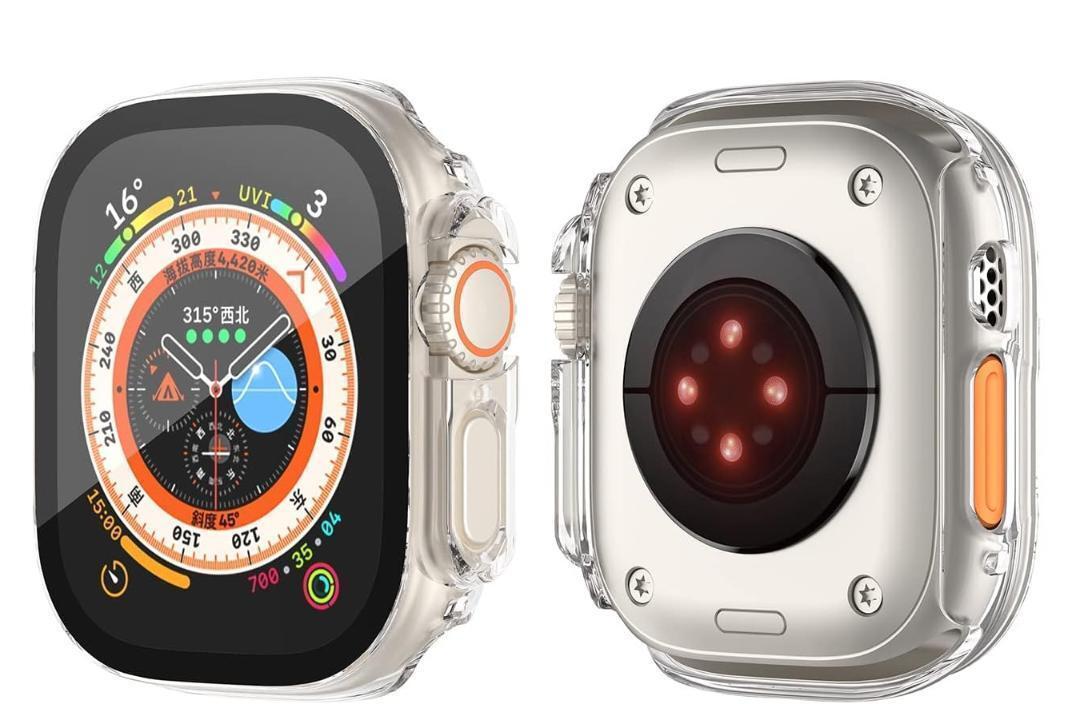 Apple Watch ケース 保護カバー (49mm,透明) M61拍卖