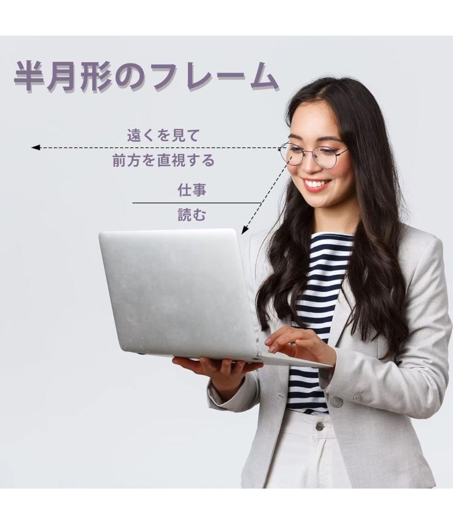 1 / 8 老眼鏡 超軽量 ブルーライトカット レキシントン型 +3.50 M298拍卖