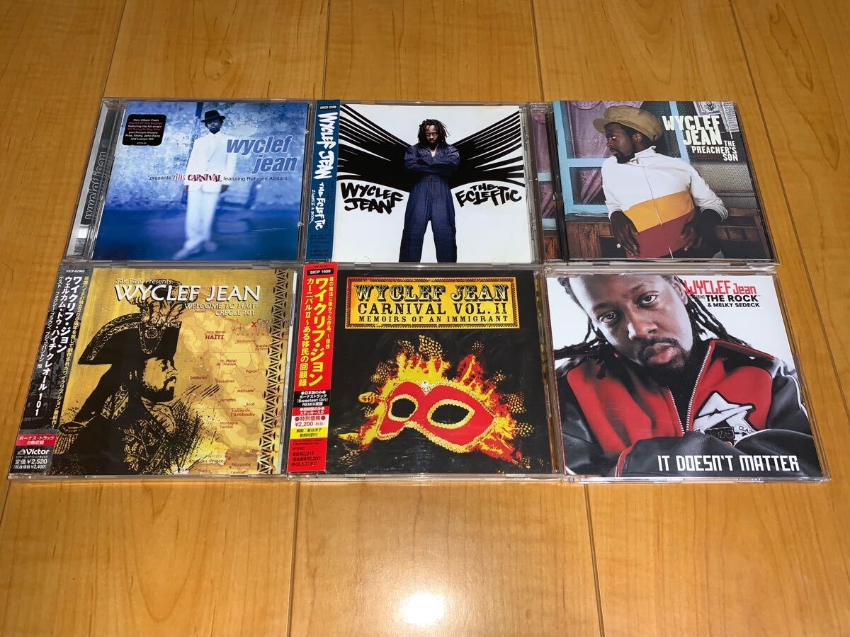 【即決送料込み】Wyclef Jean アルバム・シングル6枚セット / ワイクリフ・ジョン / The Carnival / The Ecleftic /The Preacher's Son拍卖
