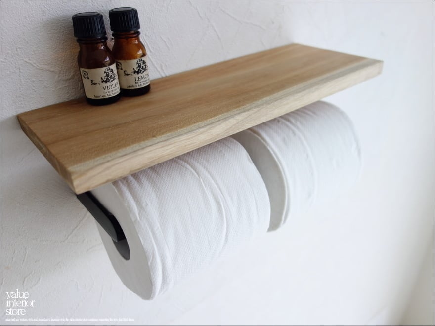 チーク無垢材 トイレットペーパーホルダーNF タオル掛け 棚 新品 トイレペーパーホルダー 手作り ナチュラル シンプル トイレ用品 銘木 V_S拍卖