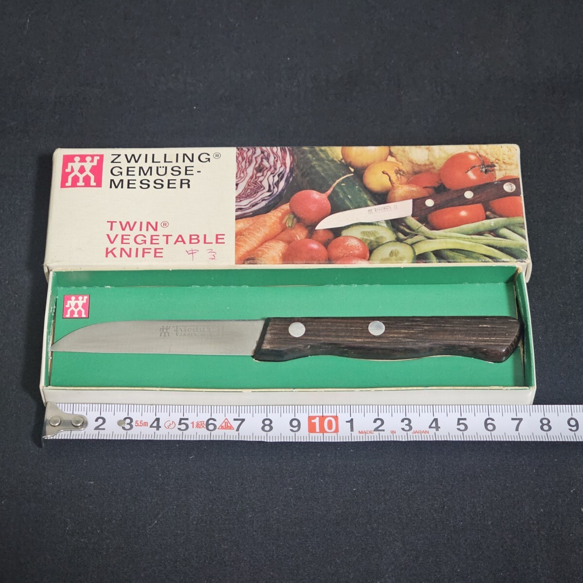 J.A.HENCKELS ヘンケルス TWIN VEGETABLE KNIFE 飾り包丁 全長約175ミリ 刃長約75ミリ拍卖