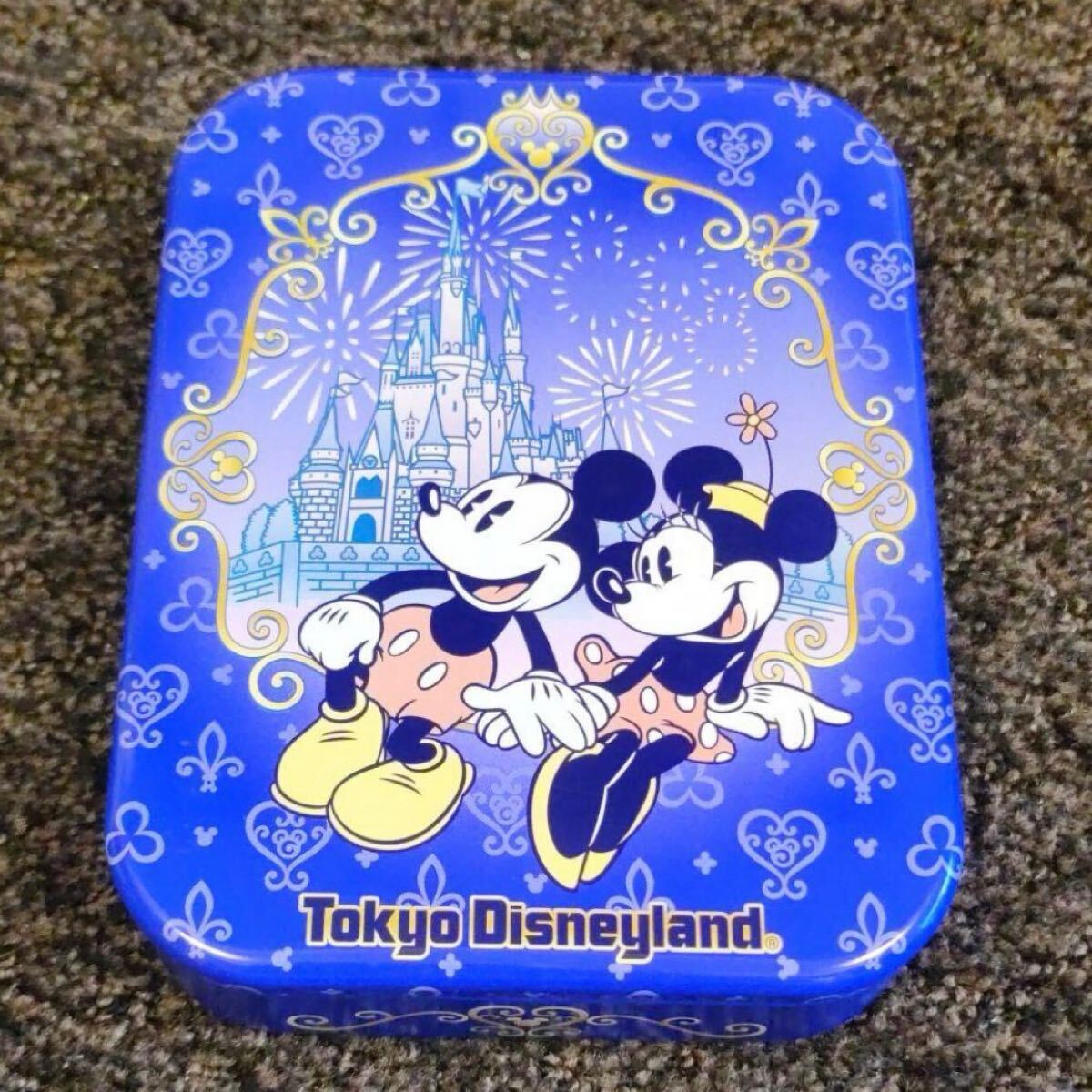 東京ディズニーランド レトロ クッキー缶(缶のみ)小物入れ拍卖