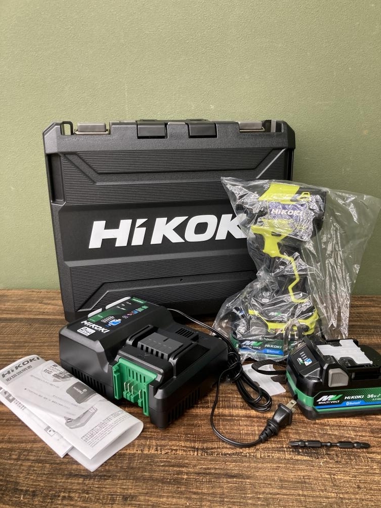 022●未使用品・即決価格●HIKOKI コードレスインパクトドライバ WH36DD スパイダーイエロー拍卖