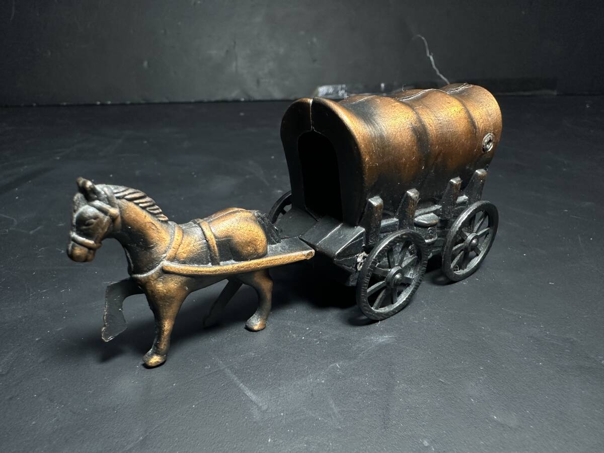 ★コレクター必見!! アンティーク調 馬車 馬 鉛筆削り シャープナー ブロンズカラー 雑貨 小物 文房具 お洒落 置物 オブジェ 飾り V123拍卖