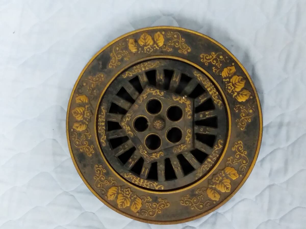 1209-0012 中古★鉄器 丸型 灰皿 喫煙 伝統工芸 昭和 バブル拍卖