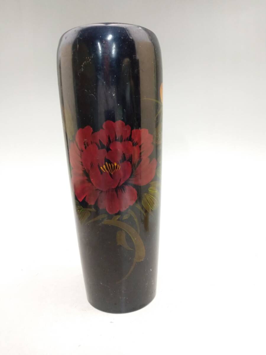 1209-0002 中古★一輪挿し 花瓶 花柄 骨董品 美術品 時代品拍卖