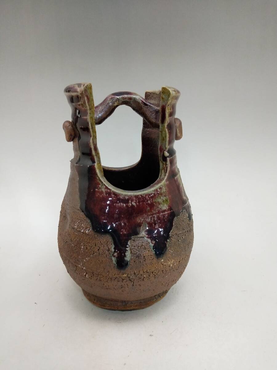 1209-0007 中古★一輪挿し 花瓶 桶 樽 骨董品 美術品 時代品拍卖