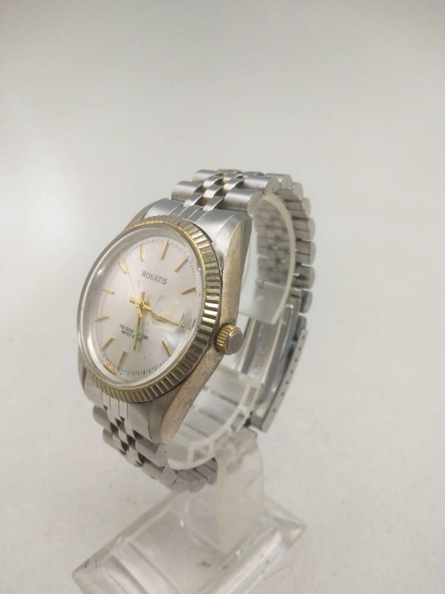 1216-0007 中古☆ROGATIS メンズ 腕時計 クォーツ QUARTZ 3針 アナログ拍卖