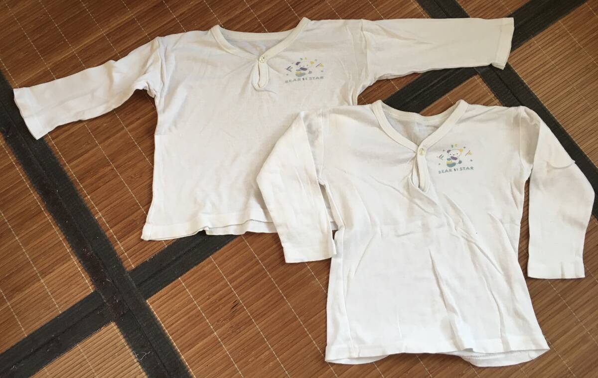 中古 長袖アンダーシャツ 90cm 2点拍卖