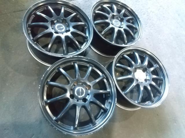 【中古】ワーク WORK エモーション 17インチ 4本セット PCD114.3/+38/7J Z27Aコルト拍卖