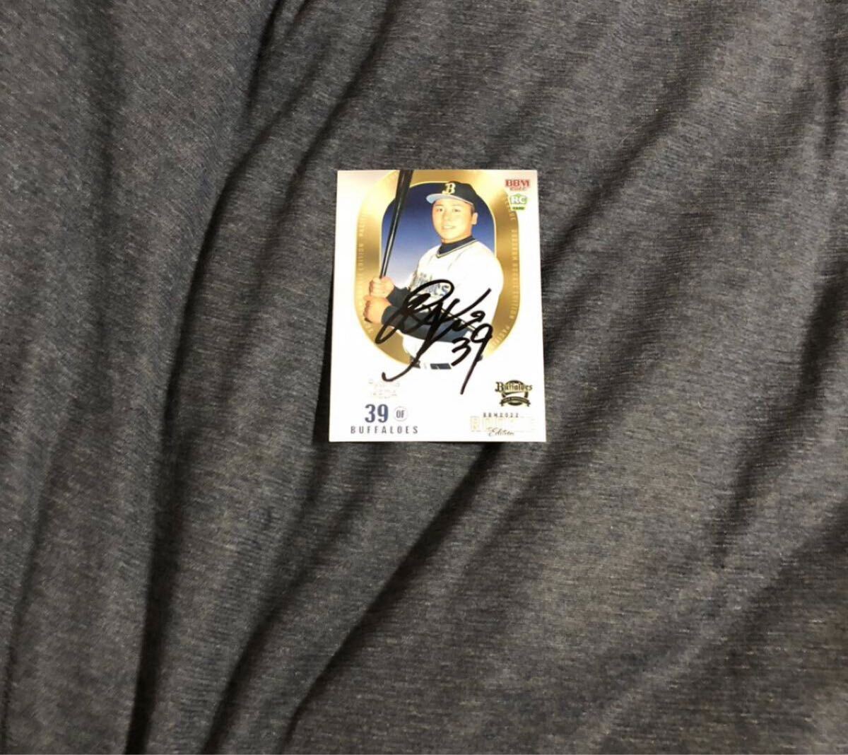 オリックスバファローズ 池田 選手 直筆サインカード拍卖