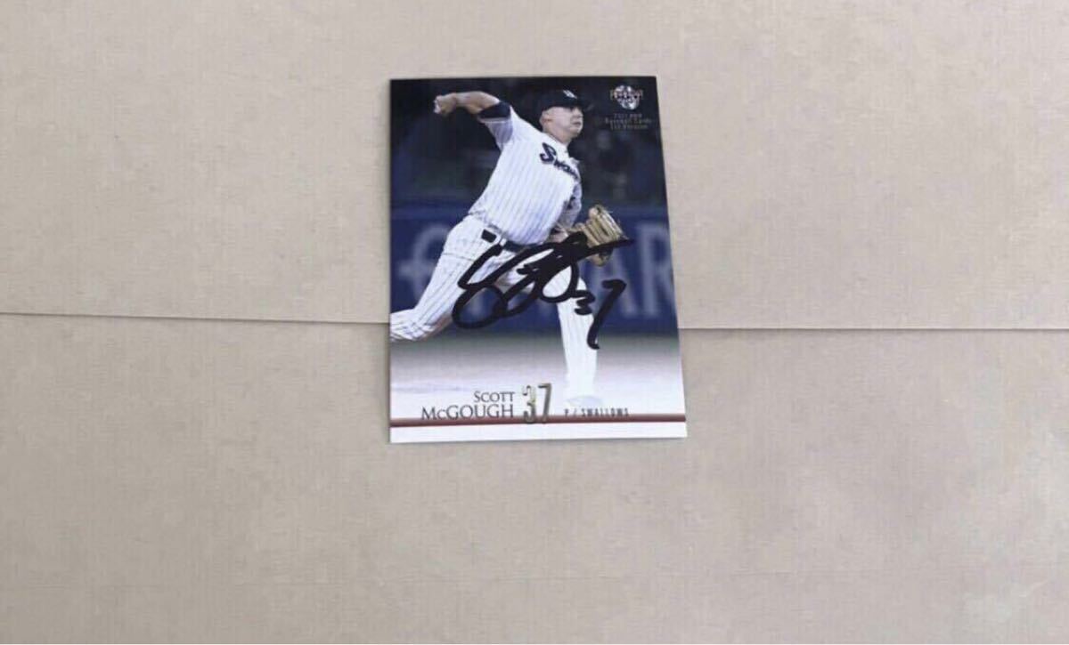 東京ヤクルトスワローズ  マクガフ  選手 直筆サインカード拍卖
