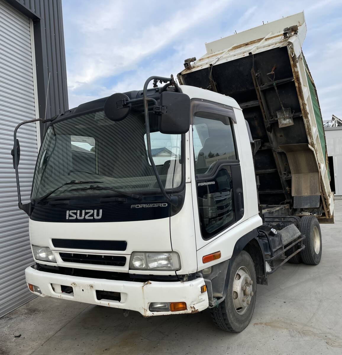 フォワード 6速MT ダンプ 3.6t 電動コボレーン ナンバー付き車検切れ ダンプ ファイター レンジャー コンドル拍卖